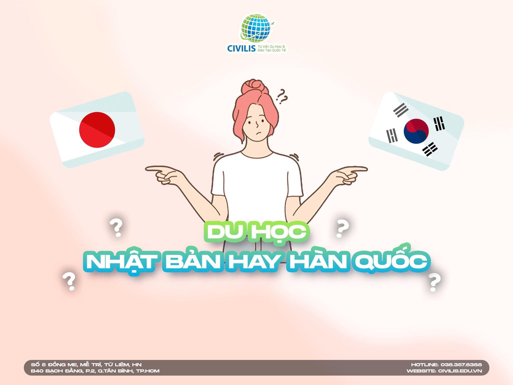 So sánh du học Hàn Quốc và Nhật Bản